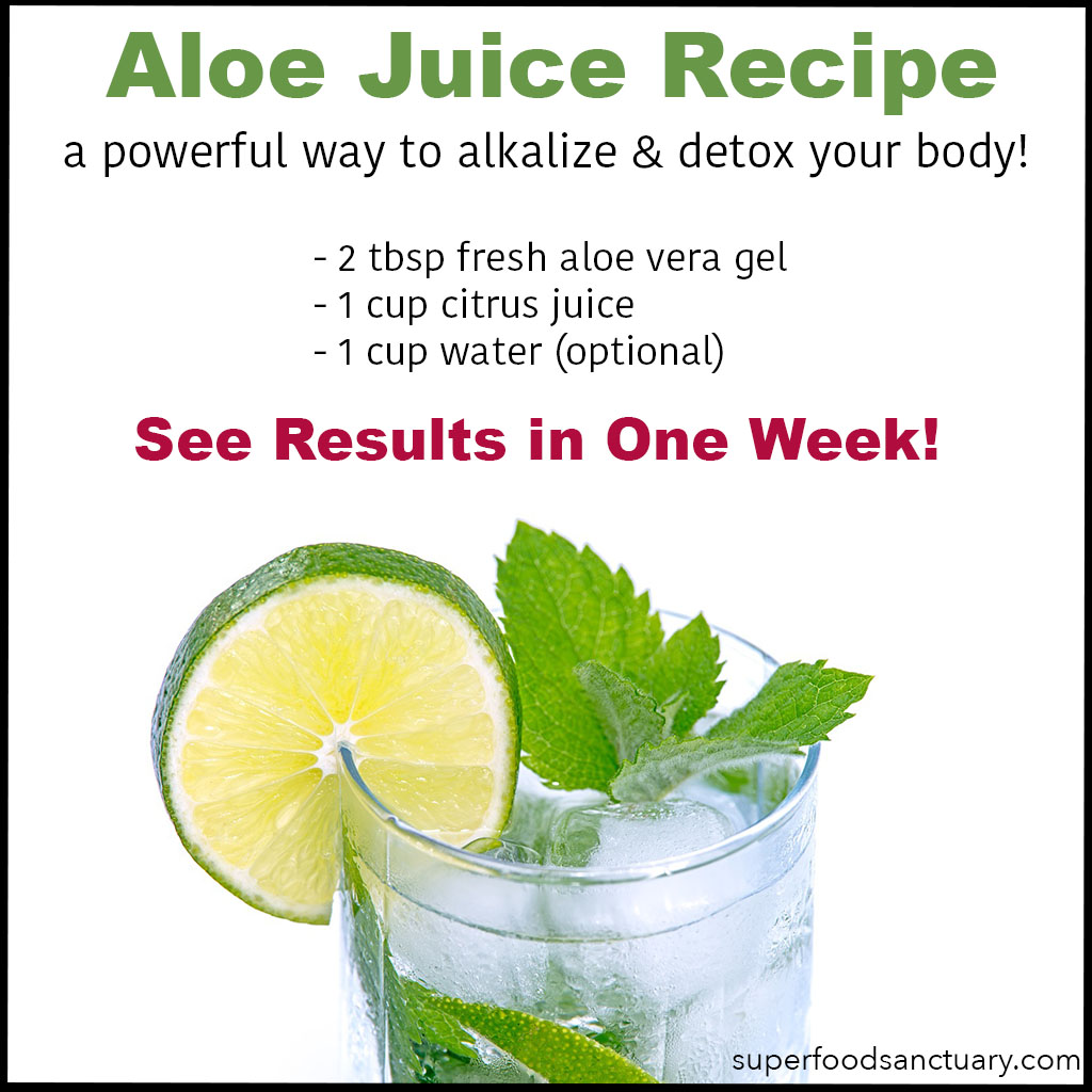 Use this DIY aloe vera juice recipe to improve your health with the healing powers of this succulent plant!