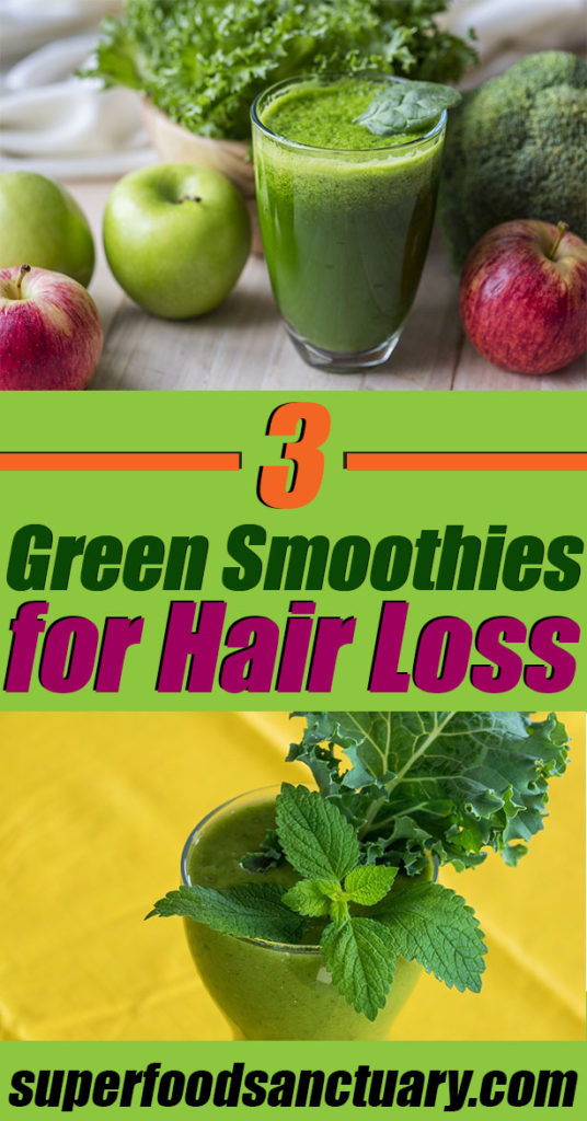 In this post, I want to share with you 3 green smoothies for hair loss to restore thinning hair and promote hair growth! Enjoy! 