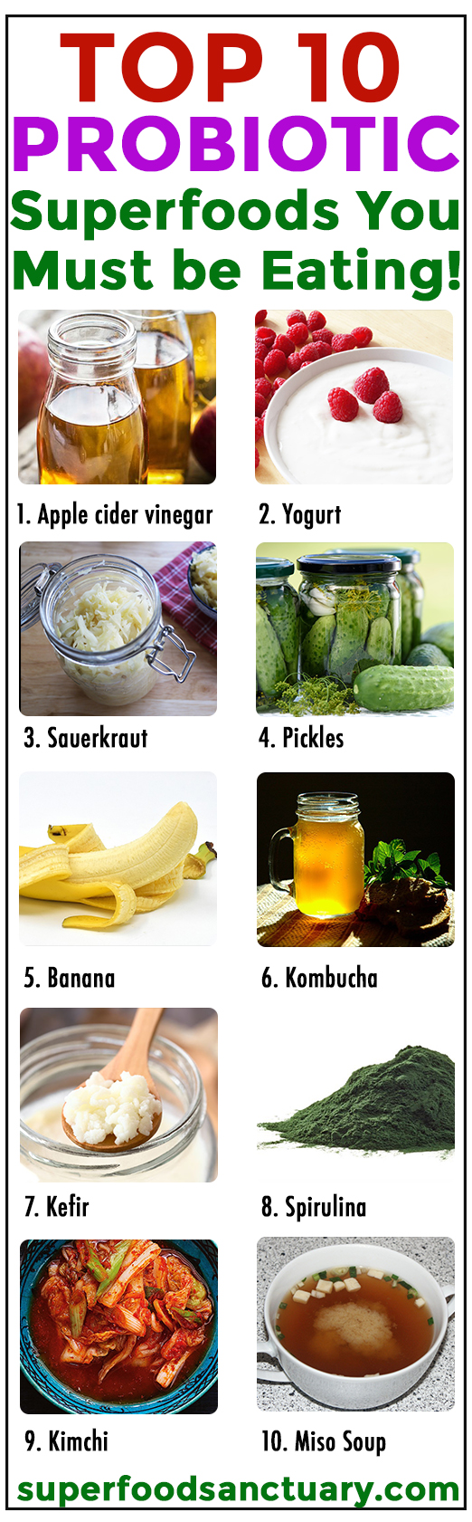 Top 10 Probiotic Superfoods for Good Health Superfood Sanctuary