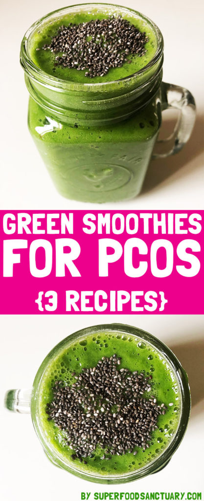 Green smoothies for PCOS can be consumed for breakfast, lunch, dinner or as a filling snack! They are super nourishing because they contain powerful antioxidants and phytonutrients that replenish your whole system. Here are 3 recipes for you: