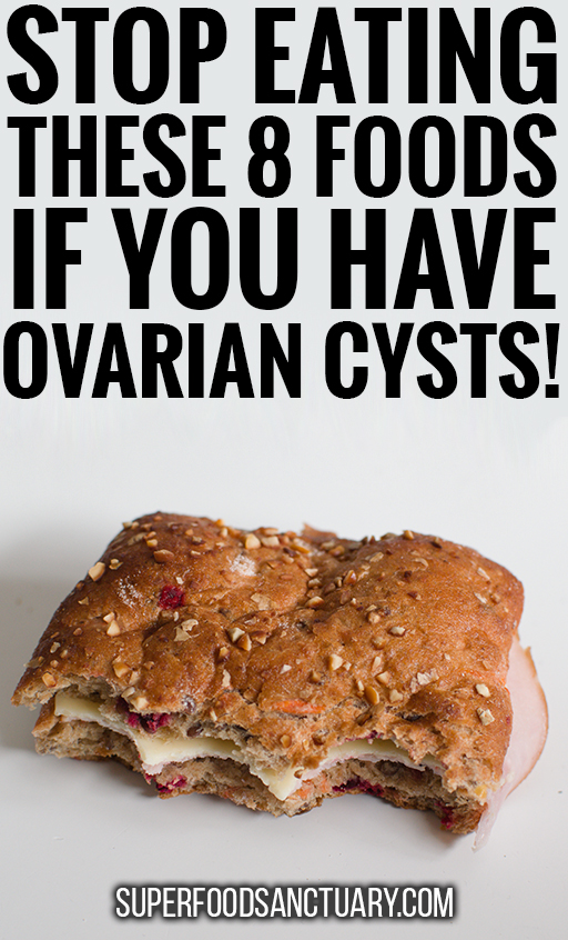 Please refer to this list of foods to avoid with ovarian cysts to help dissolve them faster!
