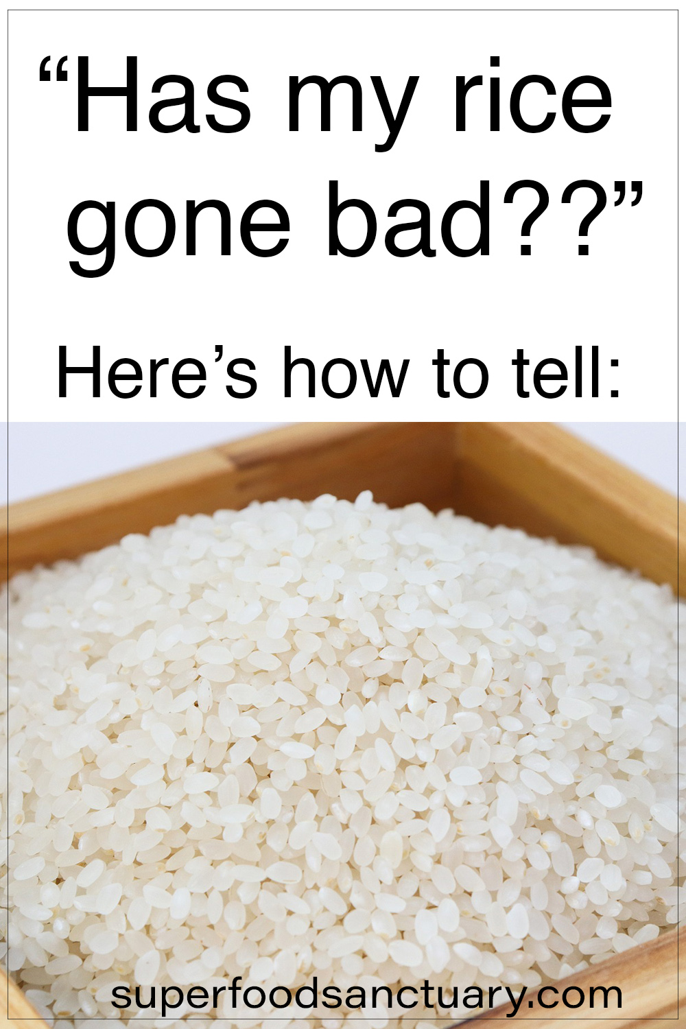 Image of spoiled rice