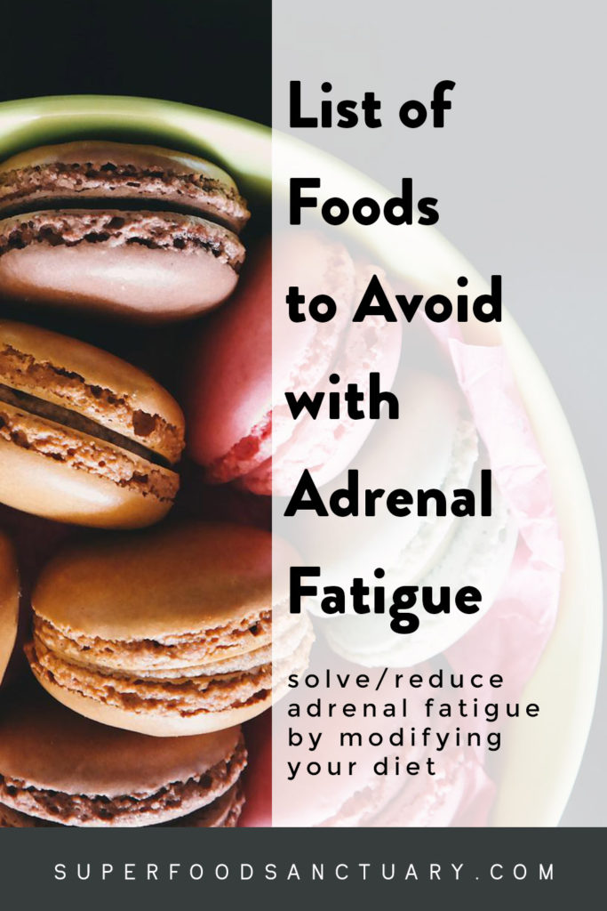 The first step to calming your adrenal glands is to at least have an idea of the top foods to avoid with adrenal fatigue.