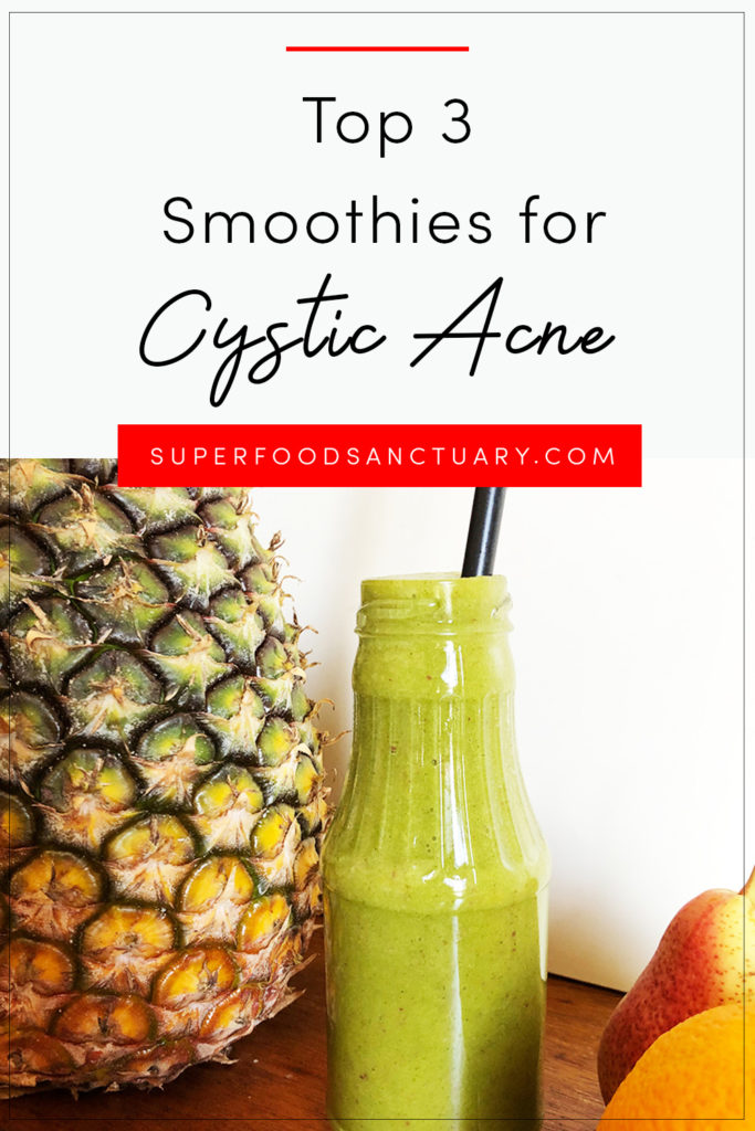 Having cystic acne is no joke. Like what’s with the painful huge under-the-skin bumps?! The best way to fight these freakazoids is from the inside-out. Try 3 green smoothies for cystic acne! 