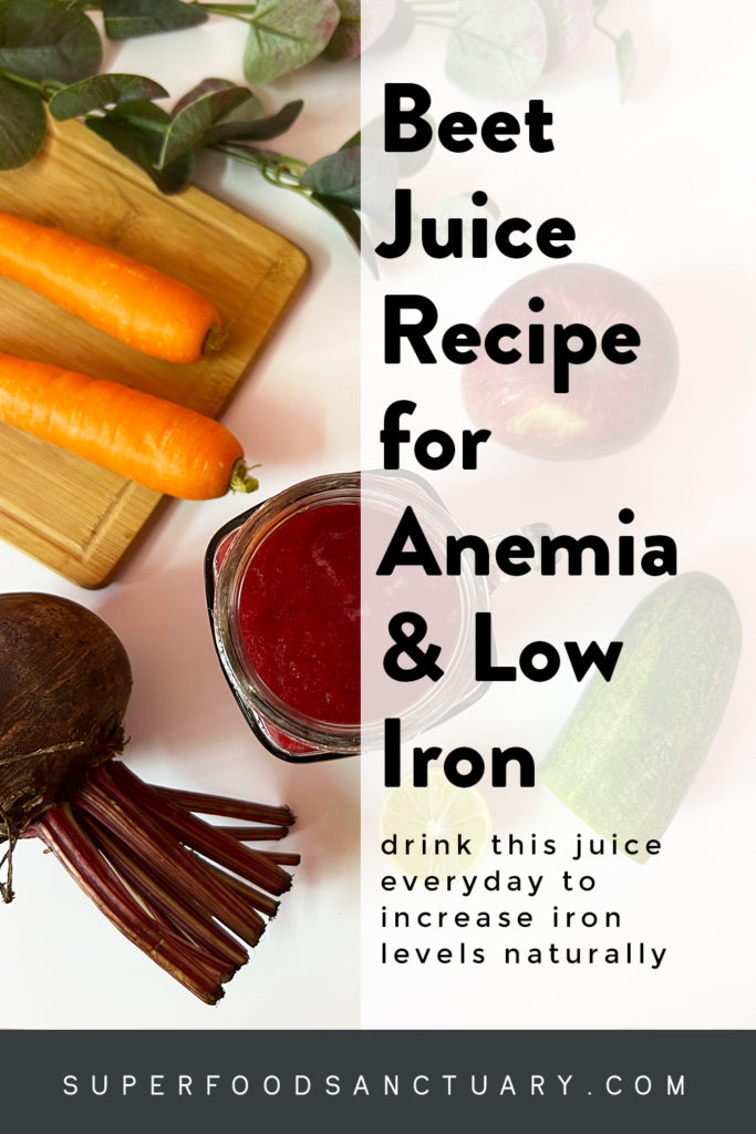 Here’s an iron-rich beet juice recipe for anemia to get your blood count back to normal! 