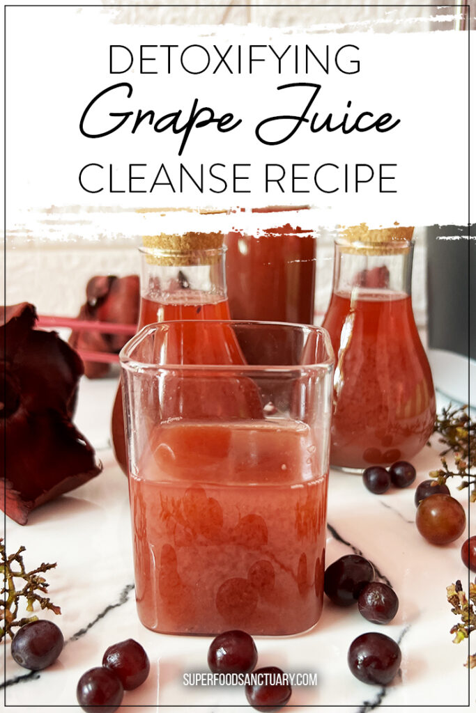 Find a detoxifying grape juice cleanse recipe plus the benefits of the grape detox or ‘grape cure’ as it is more popularly known! 