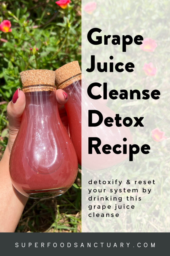 Find a detoxifying grape juice cleanse recipe plus the benefits of the grape detox or ‘grape cure’ as it is more popularly known! 