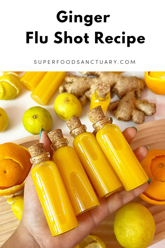 This ginger flu shot recipe is perfect to prevent or stop a cold/flu right in its tracks! You just need to take up to 3 shots every day and you’re good to go! 