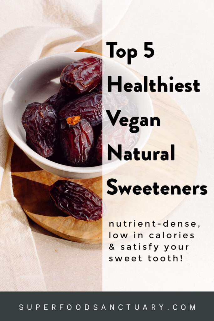 Finding sweeteners that are healthy and vegan is not as hard as you think! Mother nature provides a variety of naturally sweet fruits and herbs that are nutritious for those avoiding animal products for ethical reasons or otherwise. In this article, we shall see the top 5 healthiest vegan natural sweeteners to start using now!