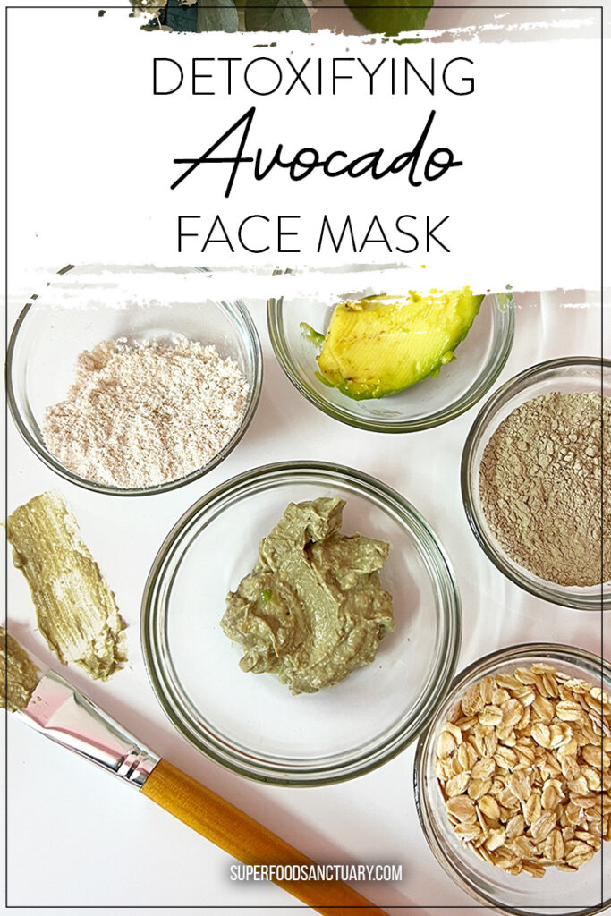 Try this DIY avocado face mask for detox! It contains oatmeal, bentonite clay, witch hazel and avocado oil! This is a perfect purging and purifying face mask for those with blackheads, acne, clogged pores and oily skin! 