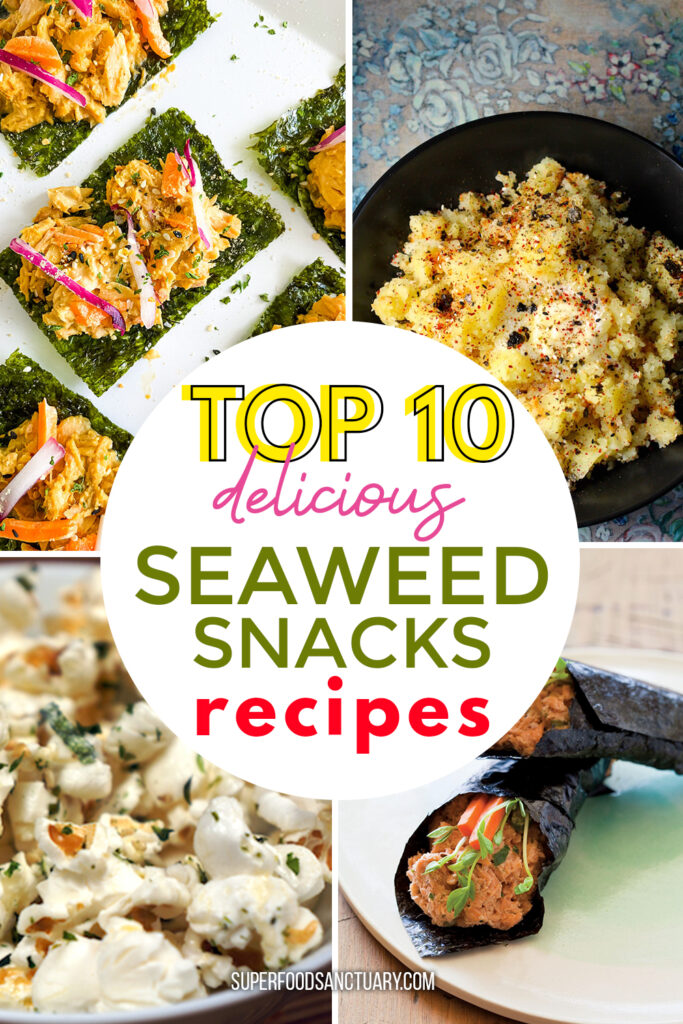 Seaweed snacks are a great source of iodine and have a fun texture that you may love! You can try any of the top 10 seaweed snacks recipes below and see just how delicious they can be! 