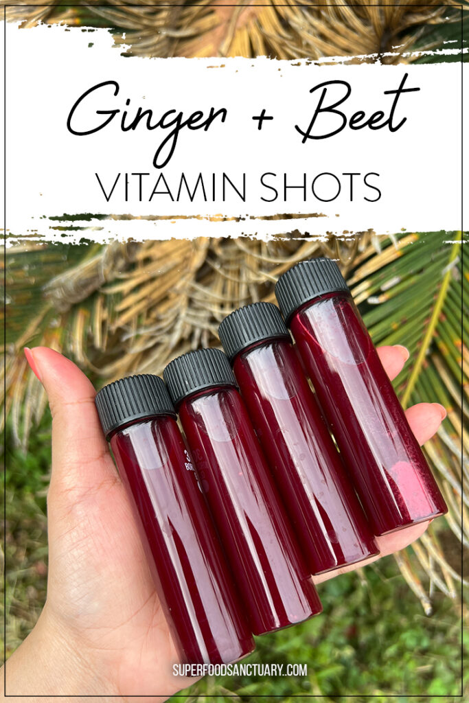 Beet ginger shots are JUST the thing you need to keep your immunity up during cold and flu season!