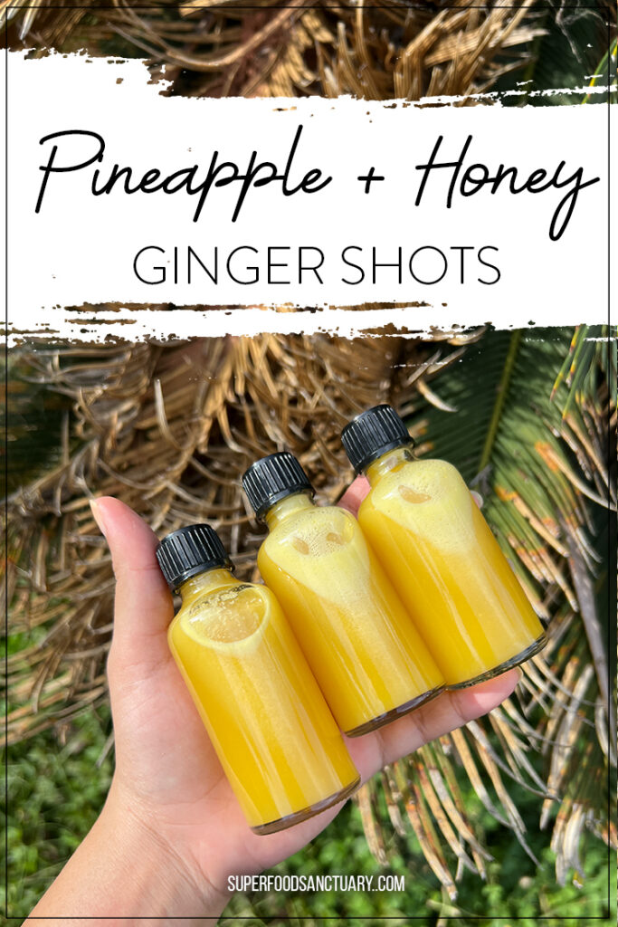 Did you know pineapple ginger honey shots are amazing for getting rid of cough, colds and sore throats?! Try it now! It’s also super delicious 🤤🤤🤤