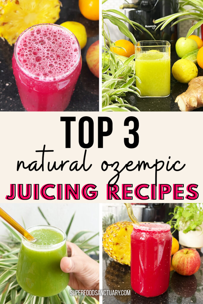 I’m so excited to share these 3 natural ozempic juice recipes for weight loss for anyone that’s trying to lose weight fast!