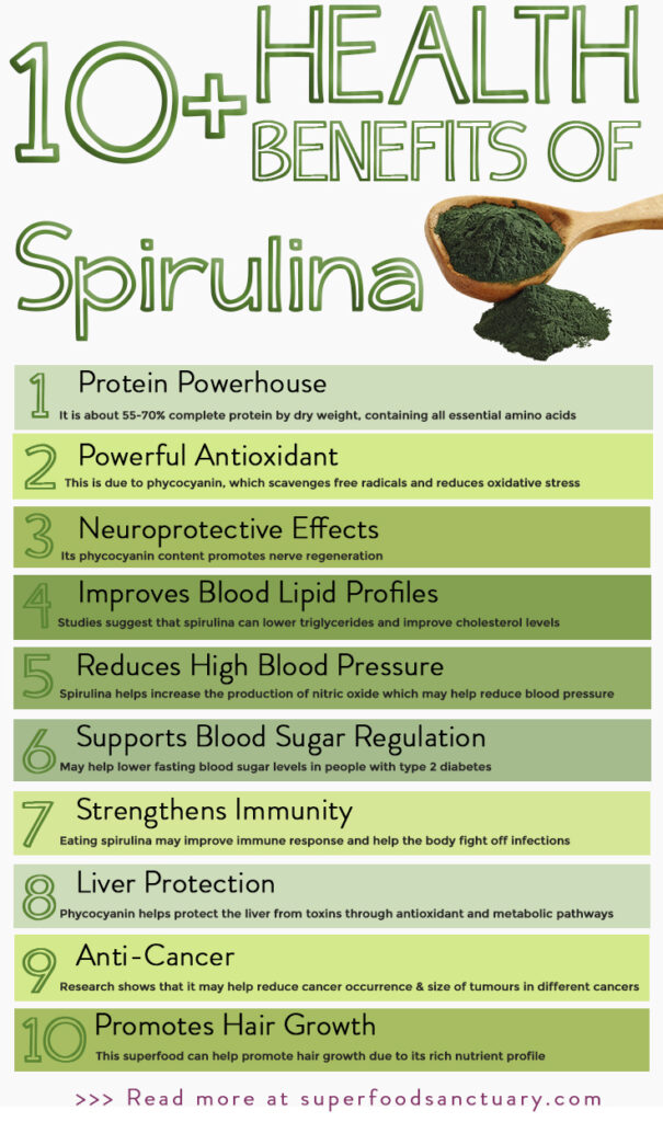 One of the superfoods I take every single day is spirulina! Why? Because it's super nutrient-dense and offers a variety of vibrant wellness benefits for a healthier you! Discover the top 15 powerful health benefits of spirulina with scientific facts to show you how awesome this superfood is.